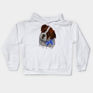 Saint Bernard portrait Kids Hoodie